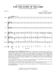 And The Glory Of The Lord (from “MESSIAH”) for Men’s Chorus (TTB) – FULL SCORE