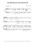 You Will Show Us The Path Of Life (SAB) mini preview