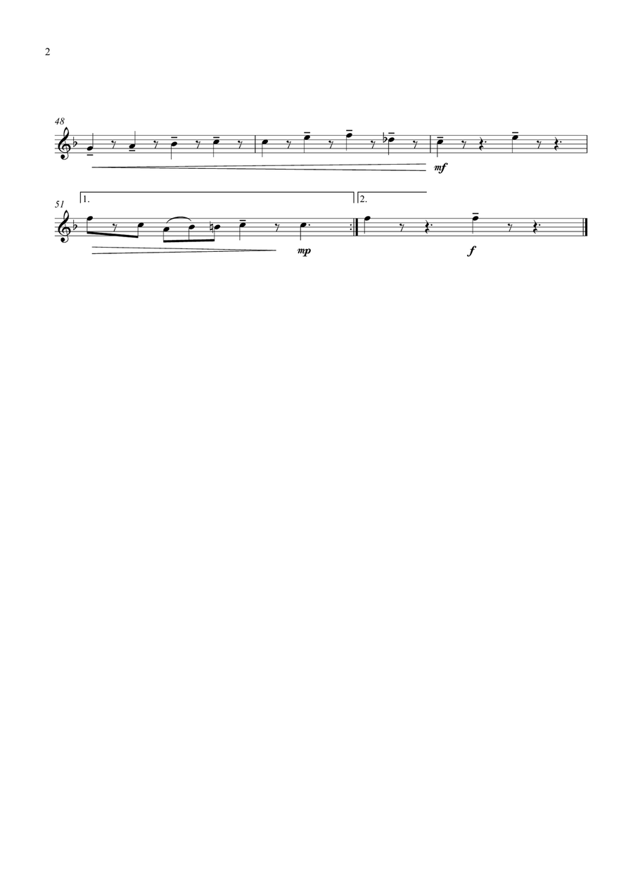 Leaning On A Lamp Post Brass Quintet scores gallery preview page 6