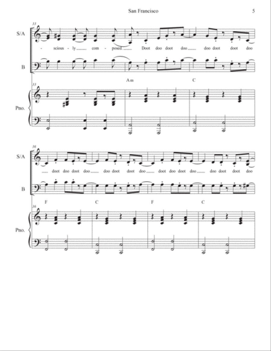 San Francisco 3-Part scores gallery preview page 5