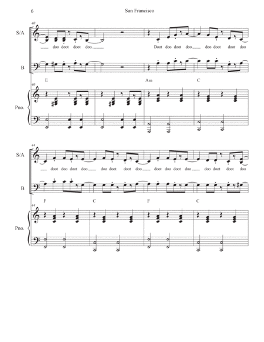 San Francisco 3-Part scores gallery preview page 6