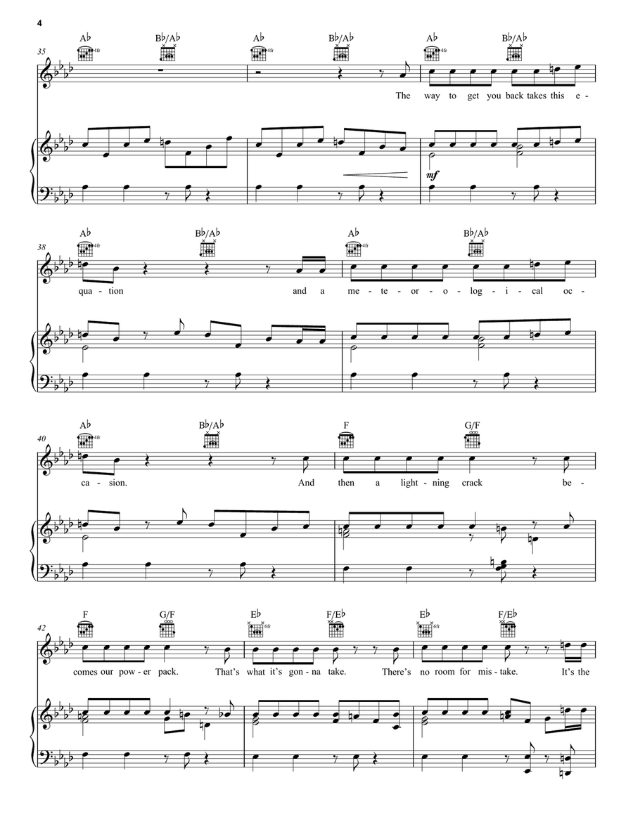 Future Boy (from Back To The Future: The Musical) Piano, Vocal, Guitar scores gallery preview page 4