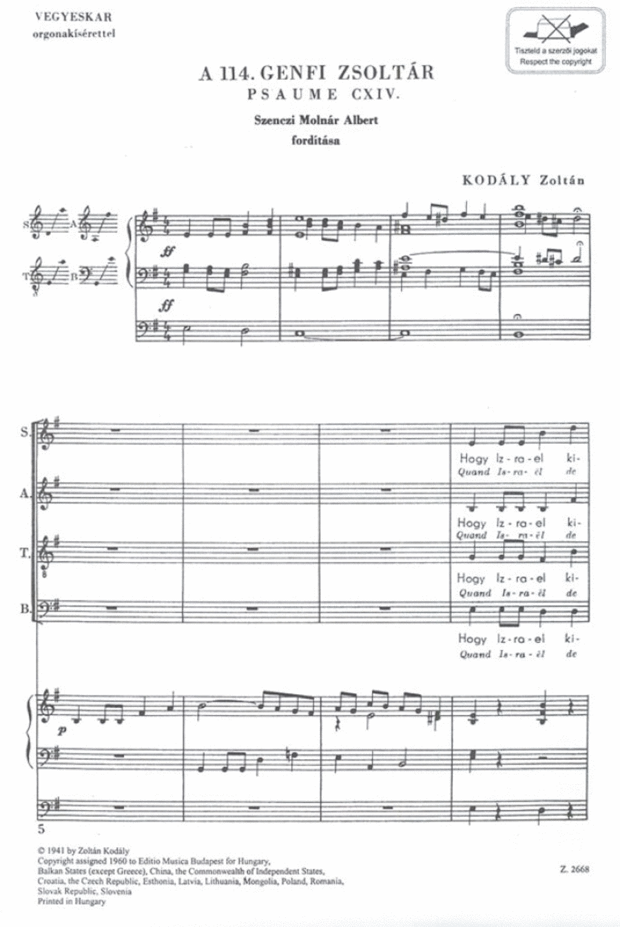 Psaume de Geneve Choir scores gallery preview page 1