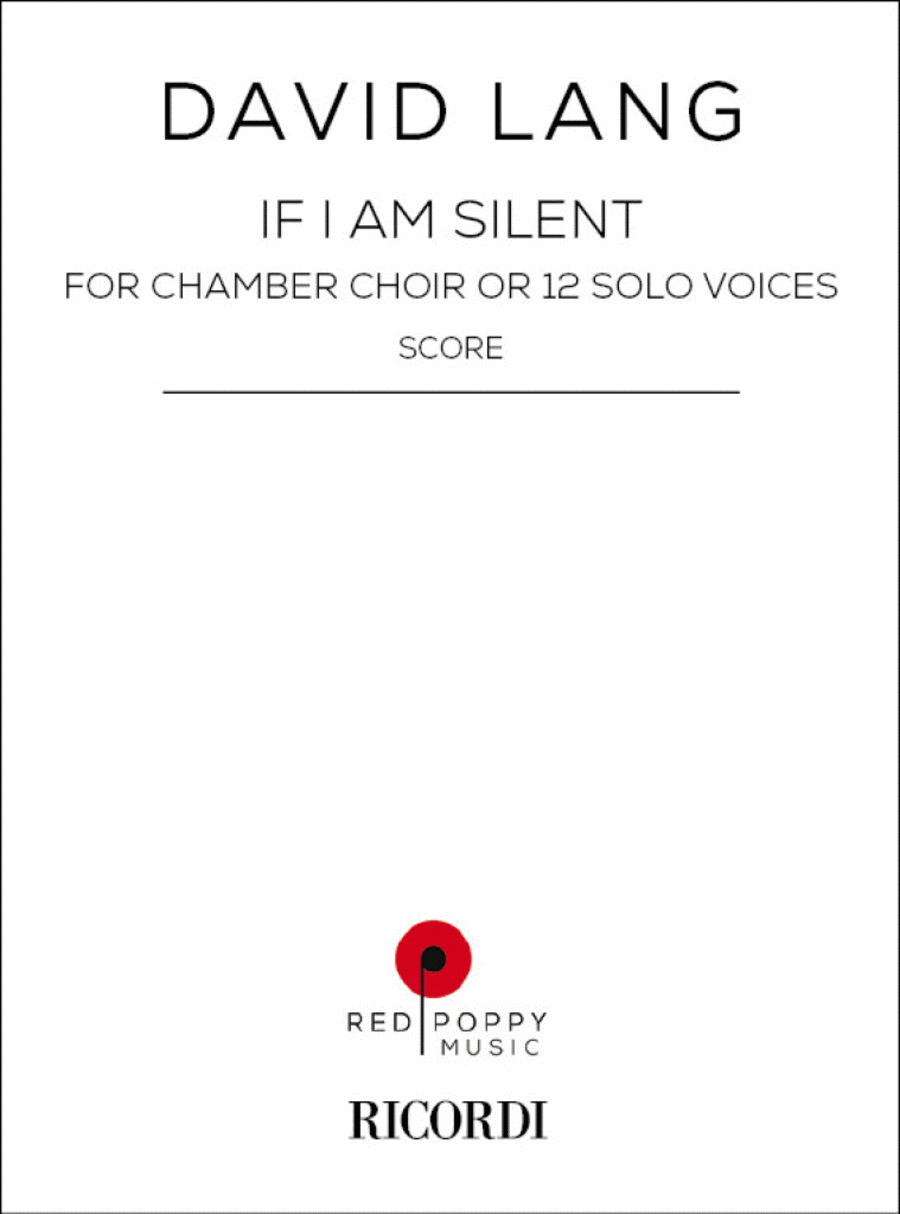 If I Am Silent Choir scores gallery preview page 1