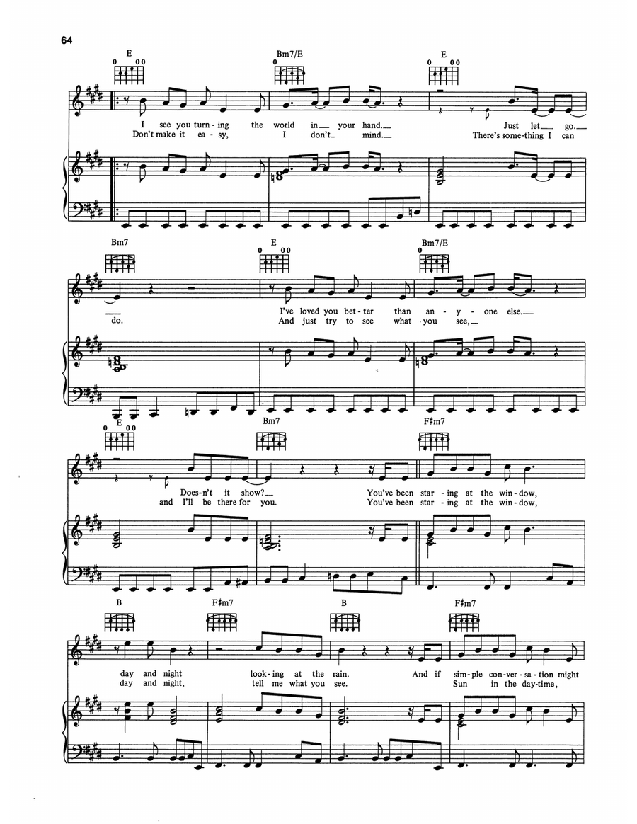 Trust In Me (from The Bodyguard) Piano, Vocal, Guitar scores gallery preview page 2