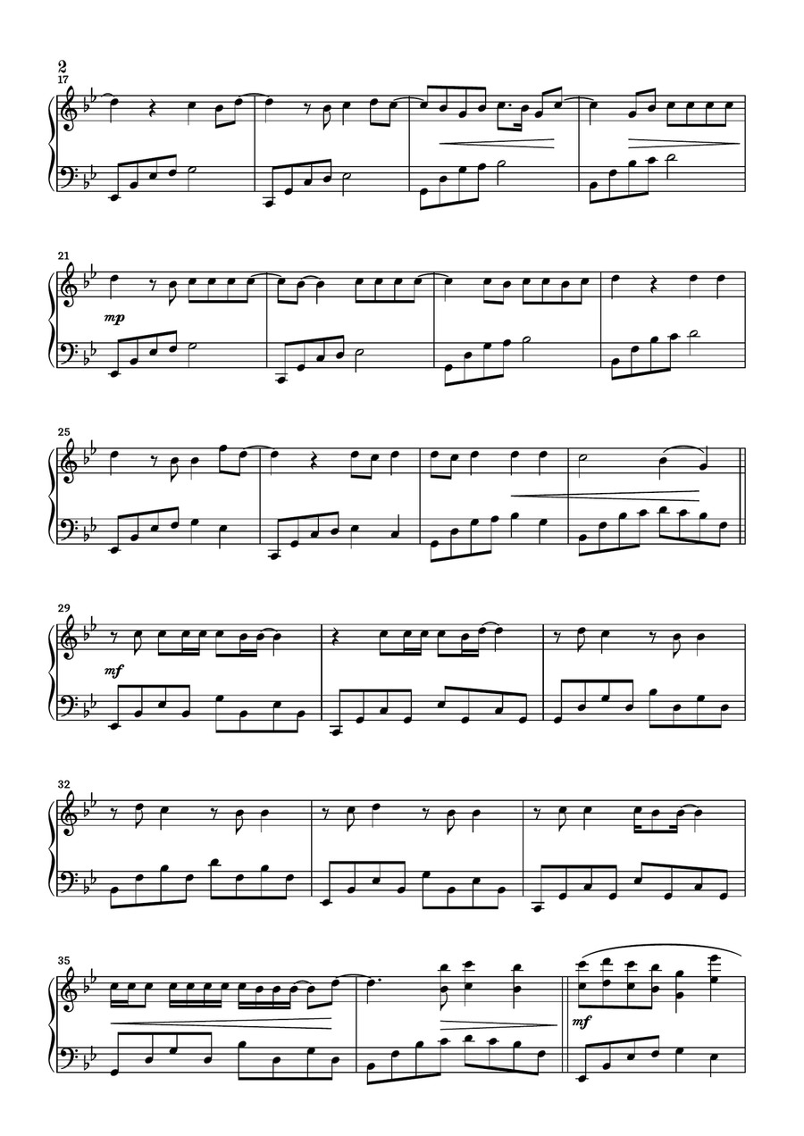 Sweater Weather Piano Solo scores gallery preview page 2