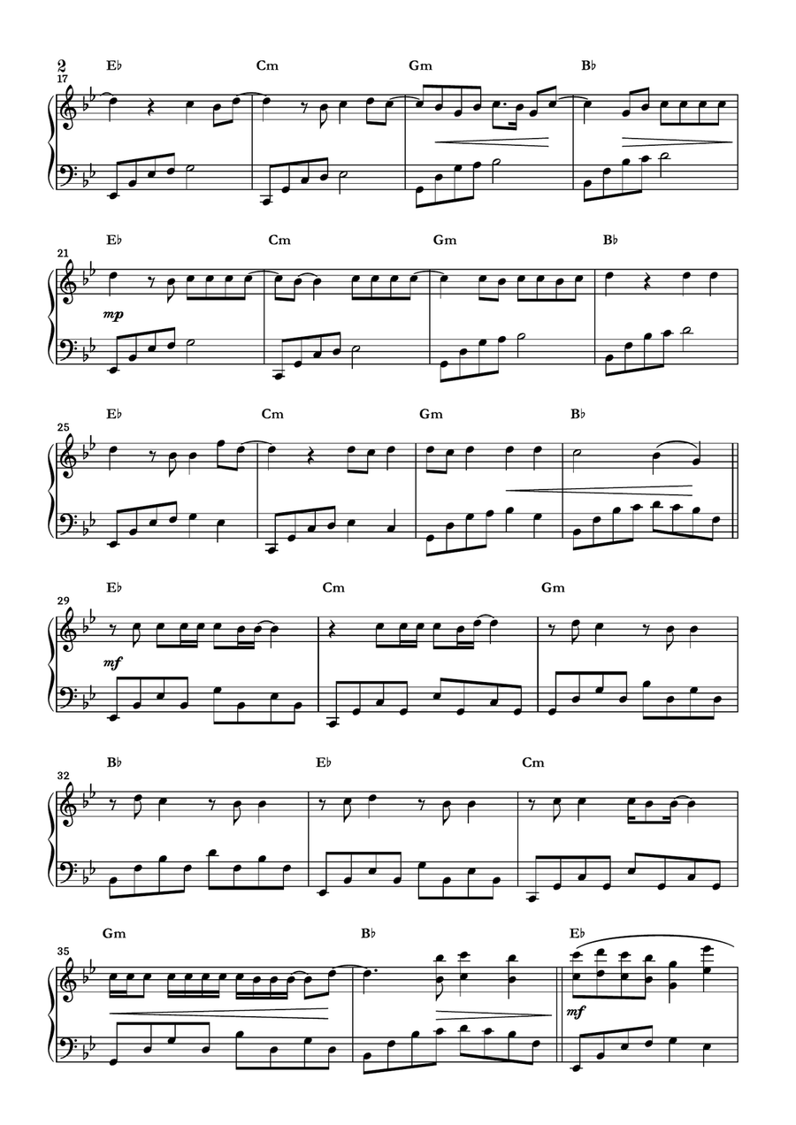 Sweater Weather Piano Solo scores gallery preview page 2