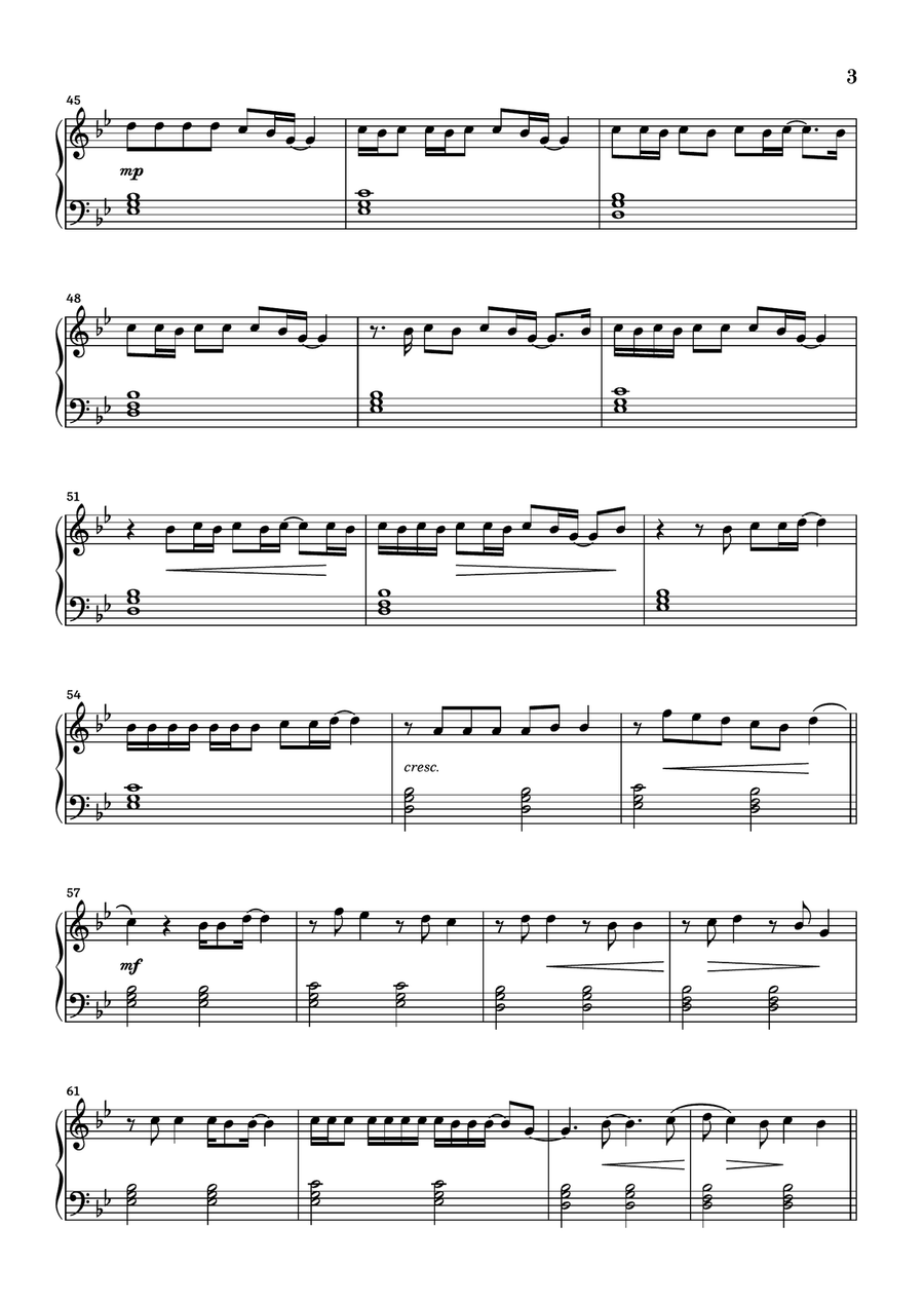 Sweater Weather Easy Piano scores gallery preview page 3