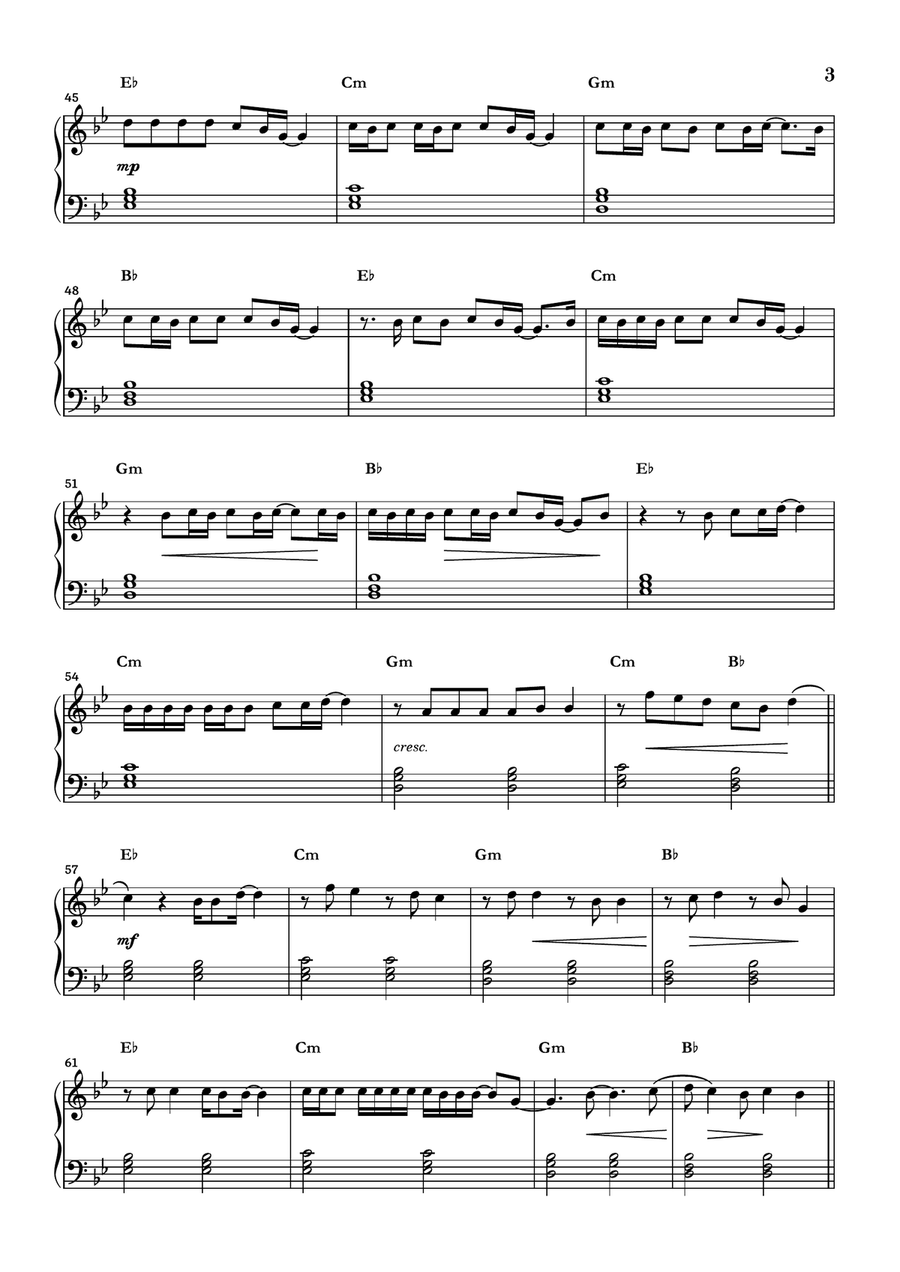 Sweater Weather Easy Piano scores gallery preview page 3