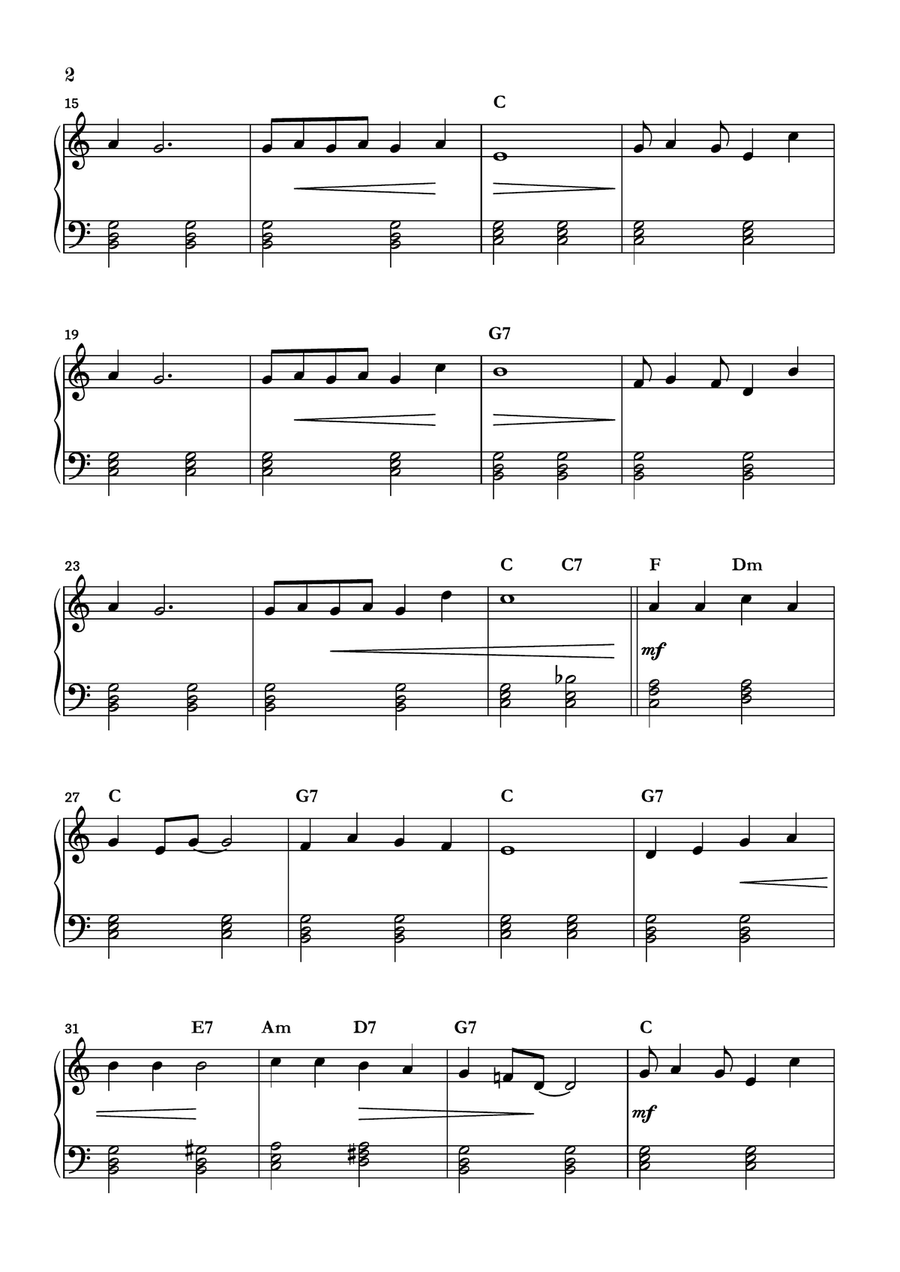 Rudolph The Red-nosed Reindeer Easy Piano scores gallery preview page 2
