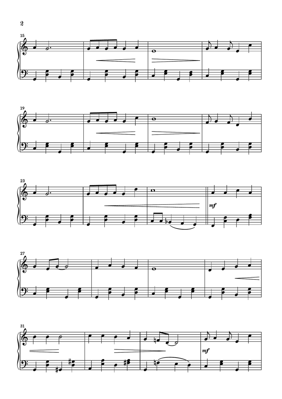 Rudolph The Red-nosed Reindeer Piano Solo scores gallery preview page 2