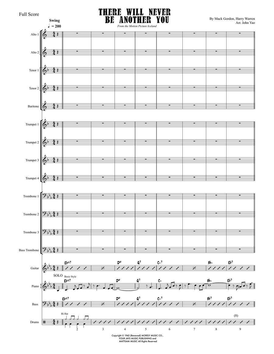 There Will Never Be Another You Jazz Ensemble scores gallery preview page 2