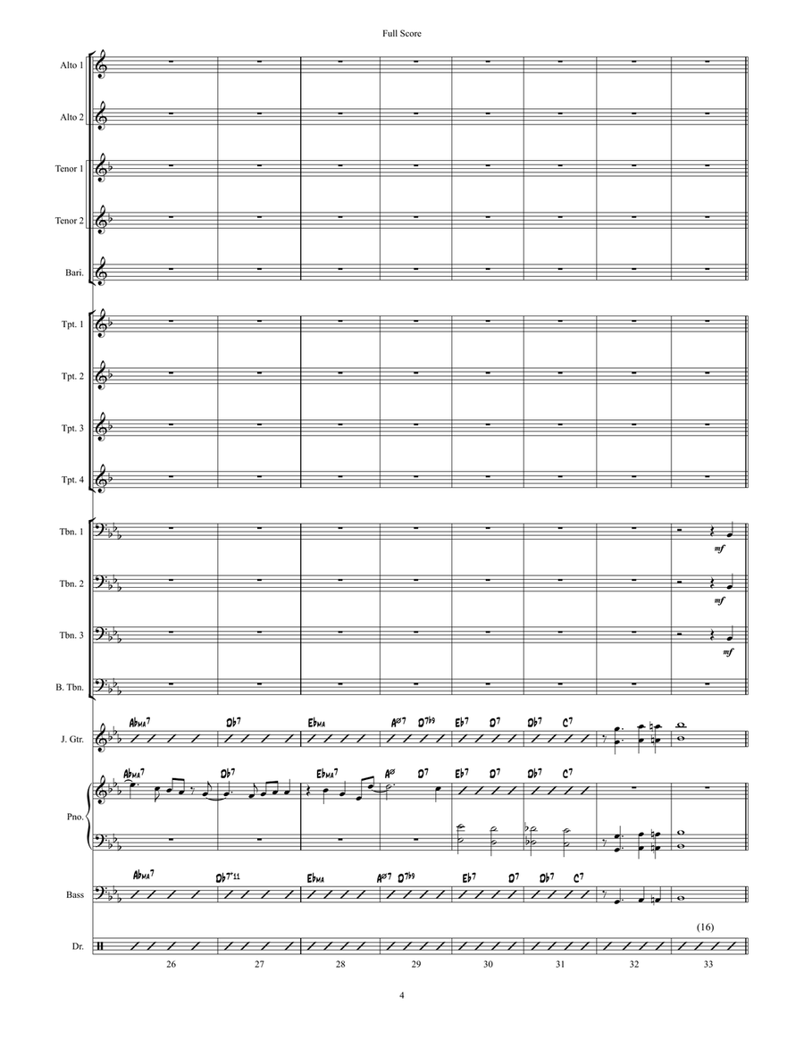There Will Never Be Another You Jazz Ensemble scores gallery preview page 5