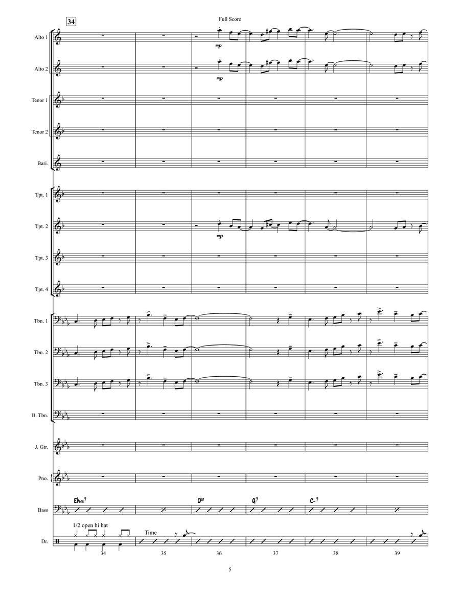 There Will Never Be Another You Jazz Ensemble scores gallery preview page 6