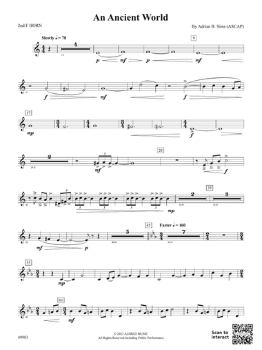 An Ancient World: 2nd F Horn
