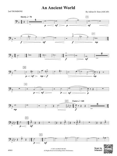 An Ancient World: 2nd Trombone