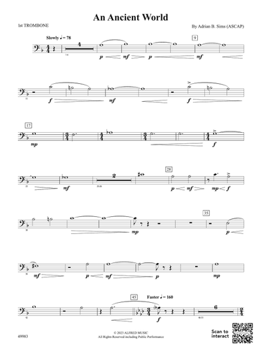 An Ancient World: 1st Trombone
