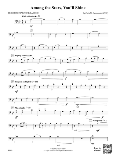 Among the Stars, You'll Shine: 1st Trombone