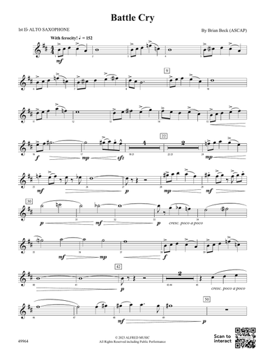 Battle Cry: E-flat Alto Saxophone