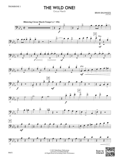 The Wild One!: 1st Trombone