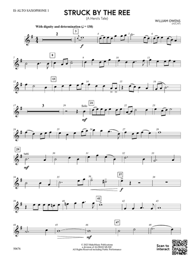 Struck by the Ree: E-flat Alto Saxophone