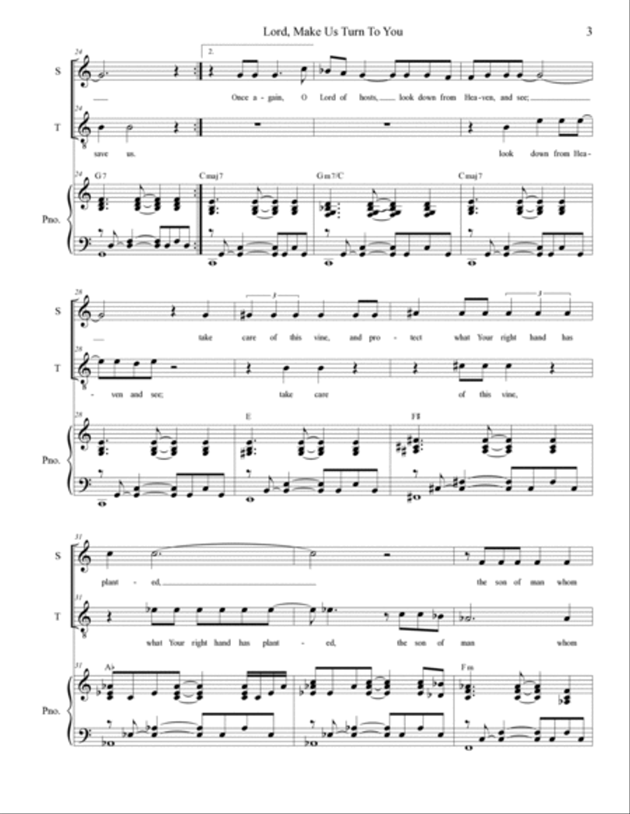 Psalms for the Advent and Christmas Seasons (Duet for Soprano and Tenor solo) (Year B) Tenor Voice scores gallery preview page 3