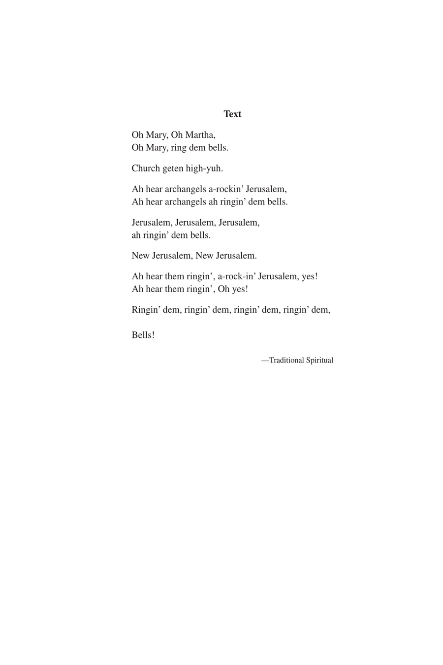 Bells Bells A Cappella scores gallery preview page 2