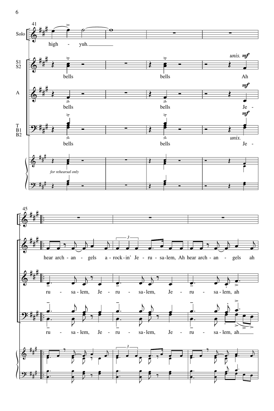 Bells Bells A Cappella scores gallery preview page 6