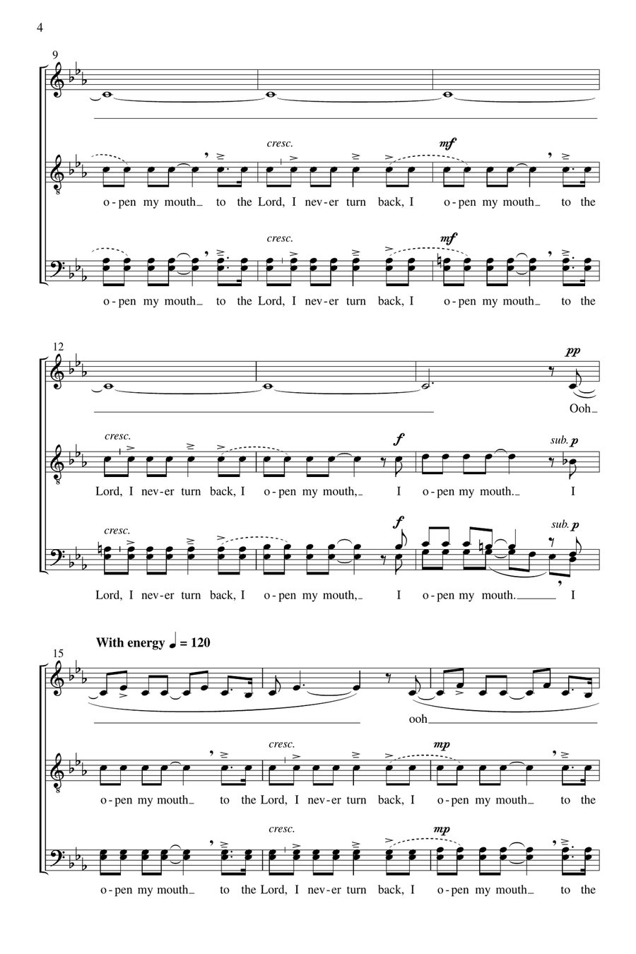 I Open My Mouth I Open My Mouth A Cappella scores gallery preview page 4