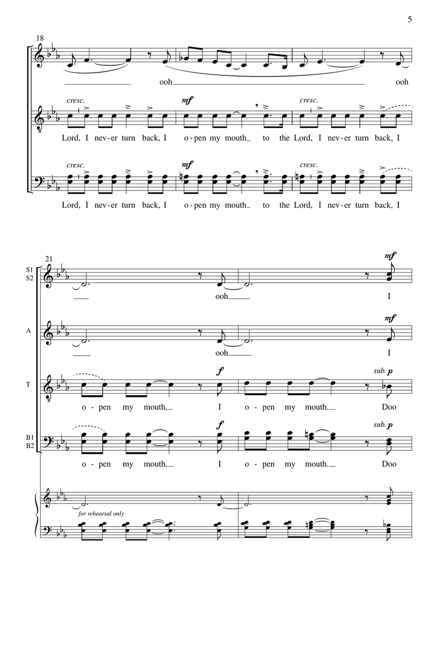 I Open My Mouth I Open My Mouth A Cappella scores gallery preview page 5