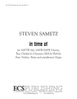 in time of (Downloadable Chamber Version Instrumental Parts)