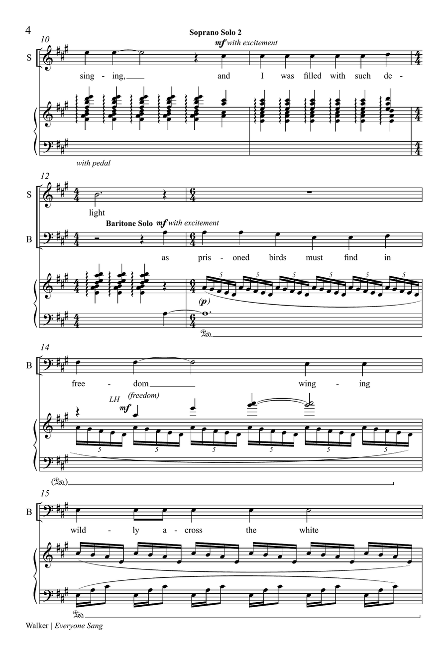 Everyone Sang Everyone Sang 4-Part scores gallery preview page 4