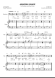 Amazing Grace (for baritone vocal with easy piano)