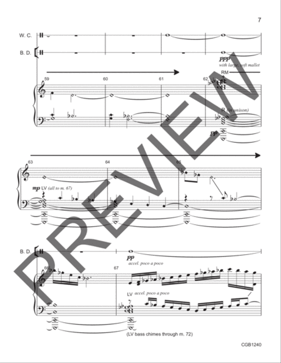 Thundersnow (Full Score) Percussion scores gallery preview page 7