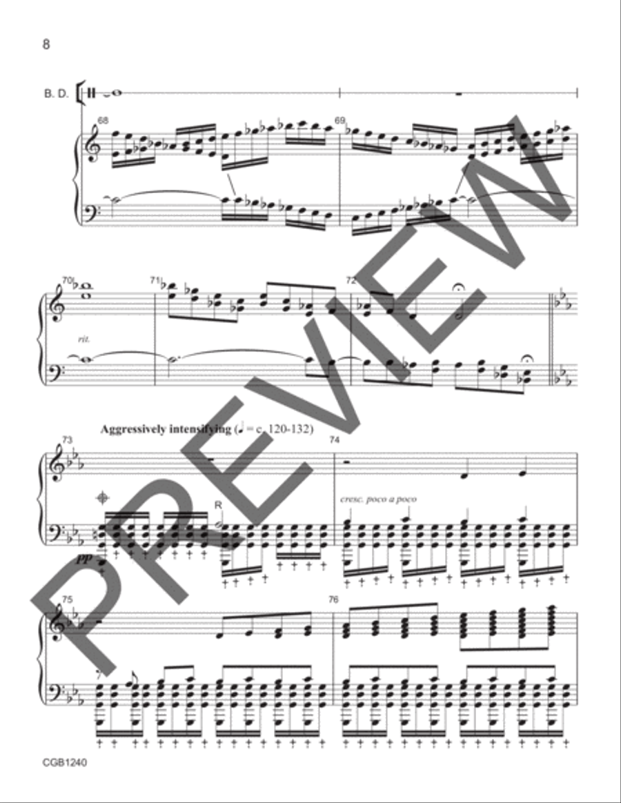 Thundersnow (Full Score) Percussion scores gallery preview page 8