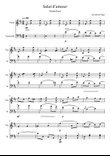 Salut d'amour Violin Duet Op.12 - violin and cello