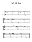 Ode To Joy - Violin And Cello