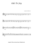 Ode To Joy - Easy Violin