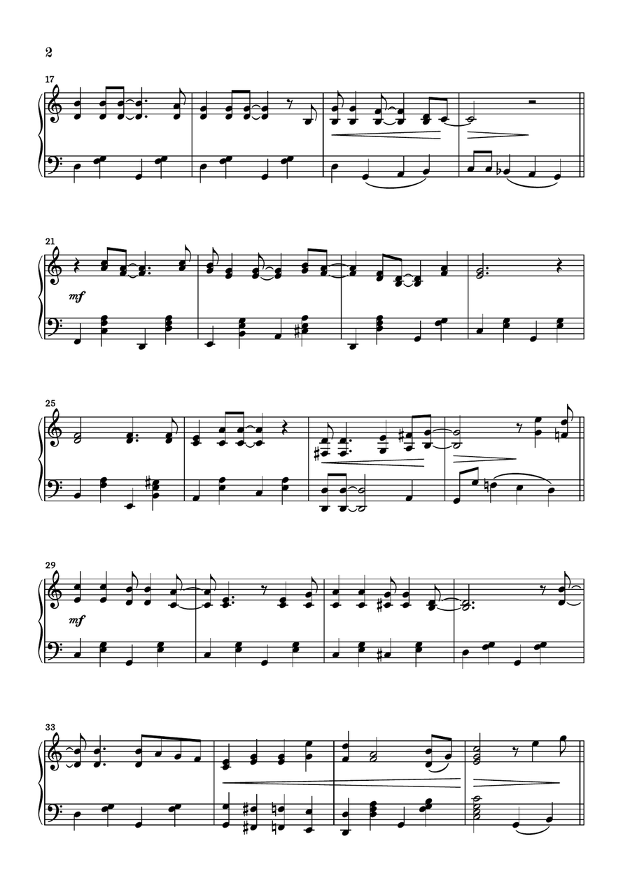 A Holly Jolly Christmas Piano Solo scores gallery preview page 2