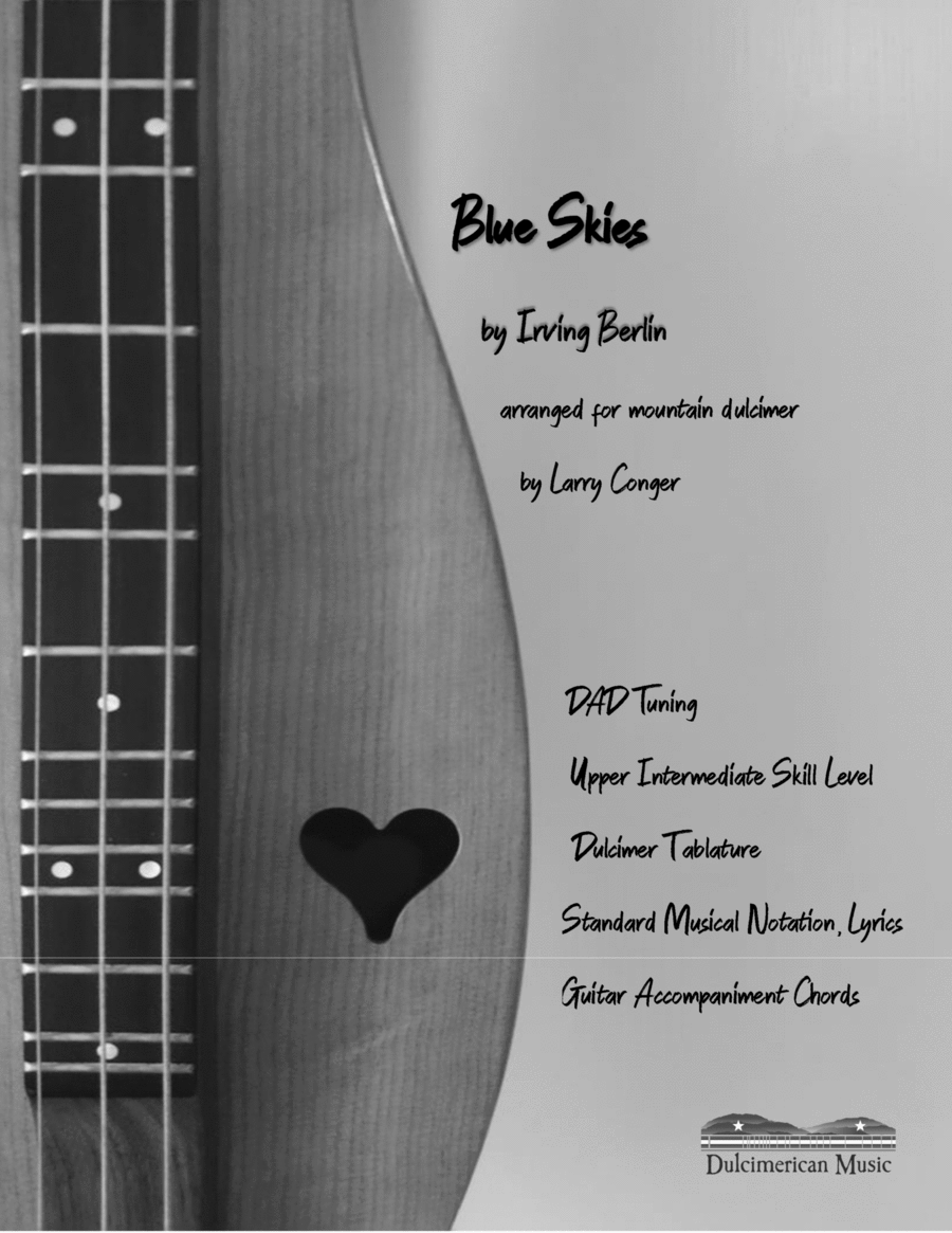 Blue Skies Dulcimer scores gallery preview page 1