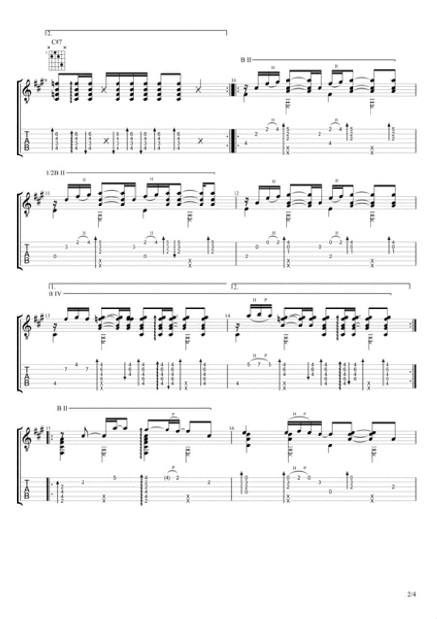 Gerudo Valley Acoustic Guitar scores gallery preview page 2