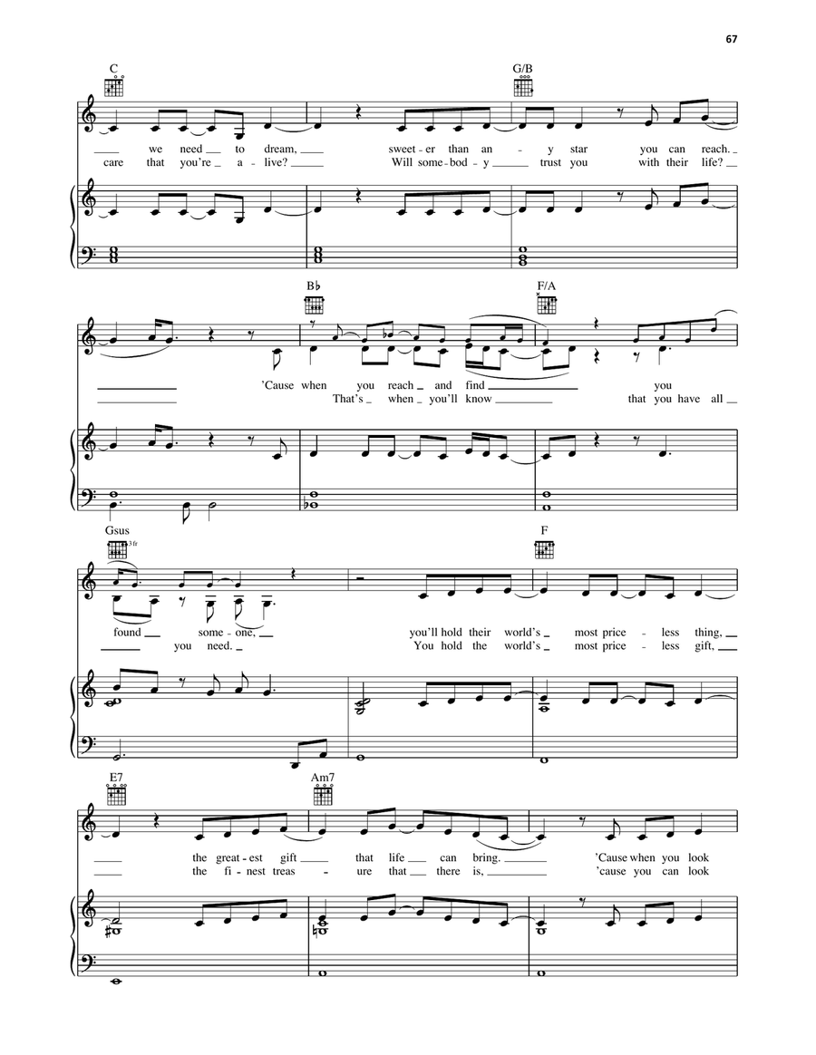 You Were Loved You Were Loved Piano, Vocal, Guitar scores gallery preview page 2