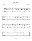 ode to joy easy piano sheet music in C