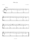 Beethoven Ode to joy easy piano sheet music fingered c major