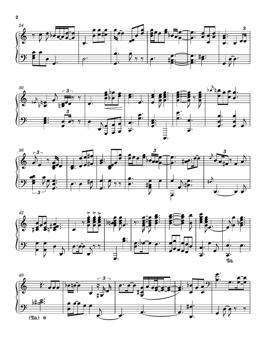 There'll Be Peace In The Valley For Me (tra.arr.) Piano Solo scores gallery preview page 2