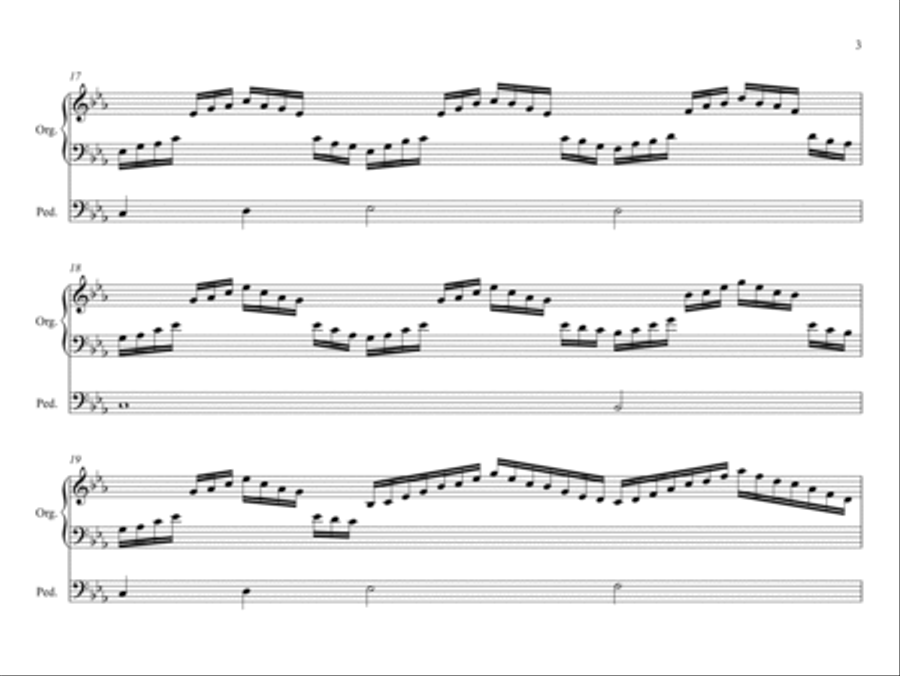 At the Name of Jesus (King's Weston) Organ Solo scores gallery preview page 3