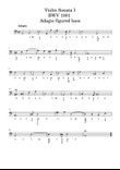 Adagio from Violin Sonata No.1 - Figured Bass