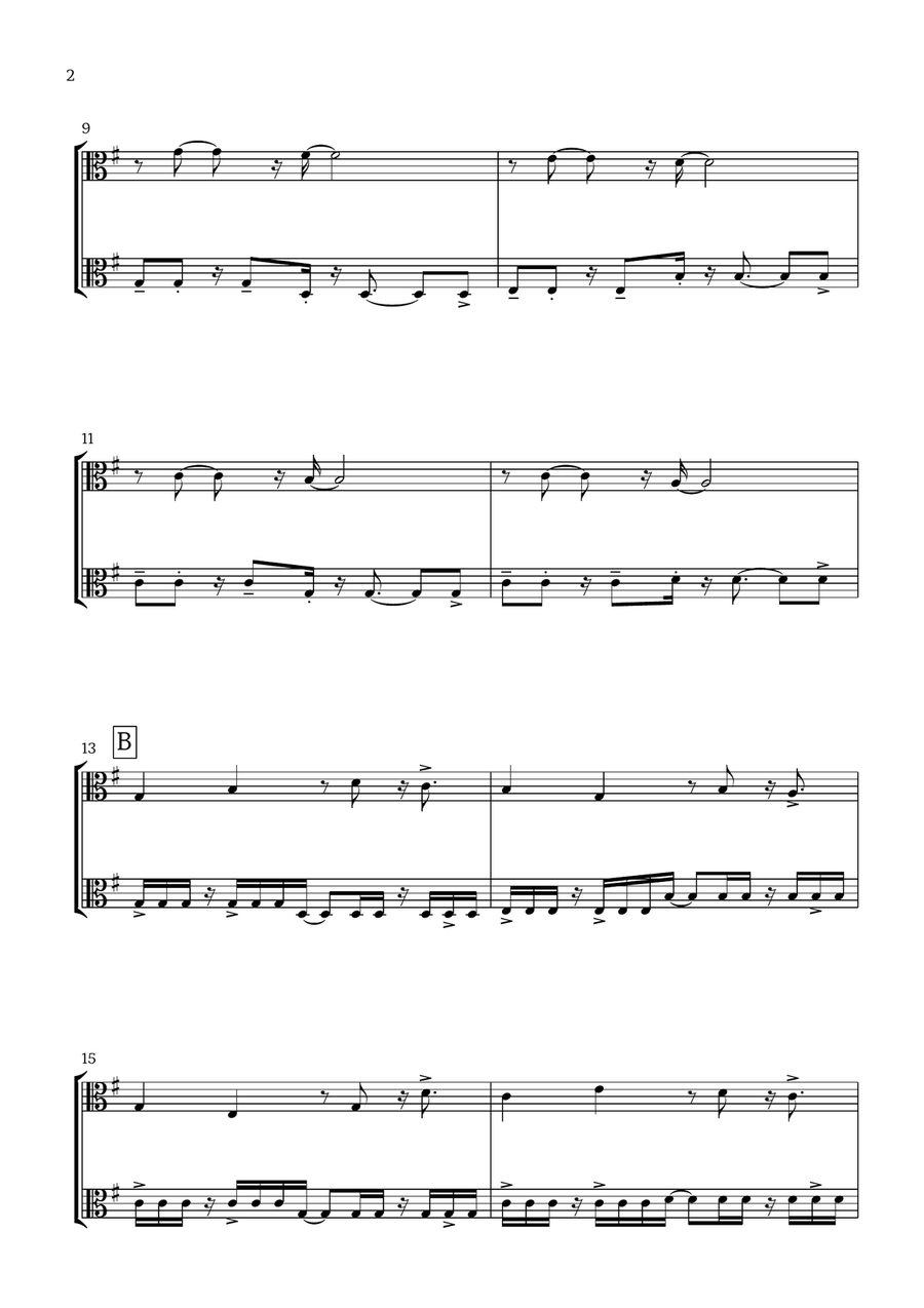Canon in D (Pop Style) - For Viola Duet String Duet scores gallery preview page 2