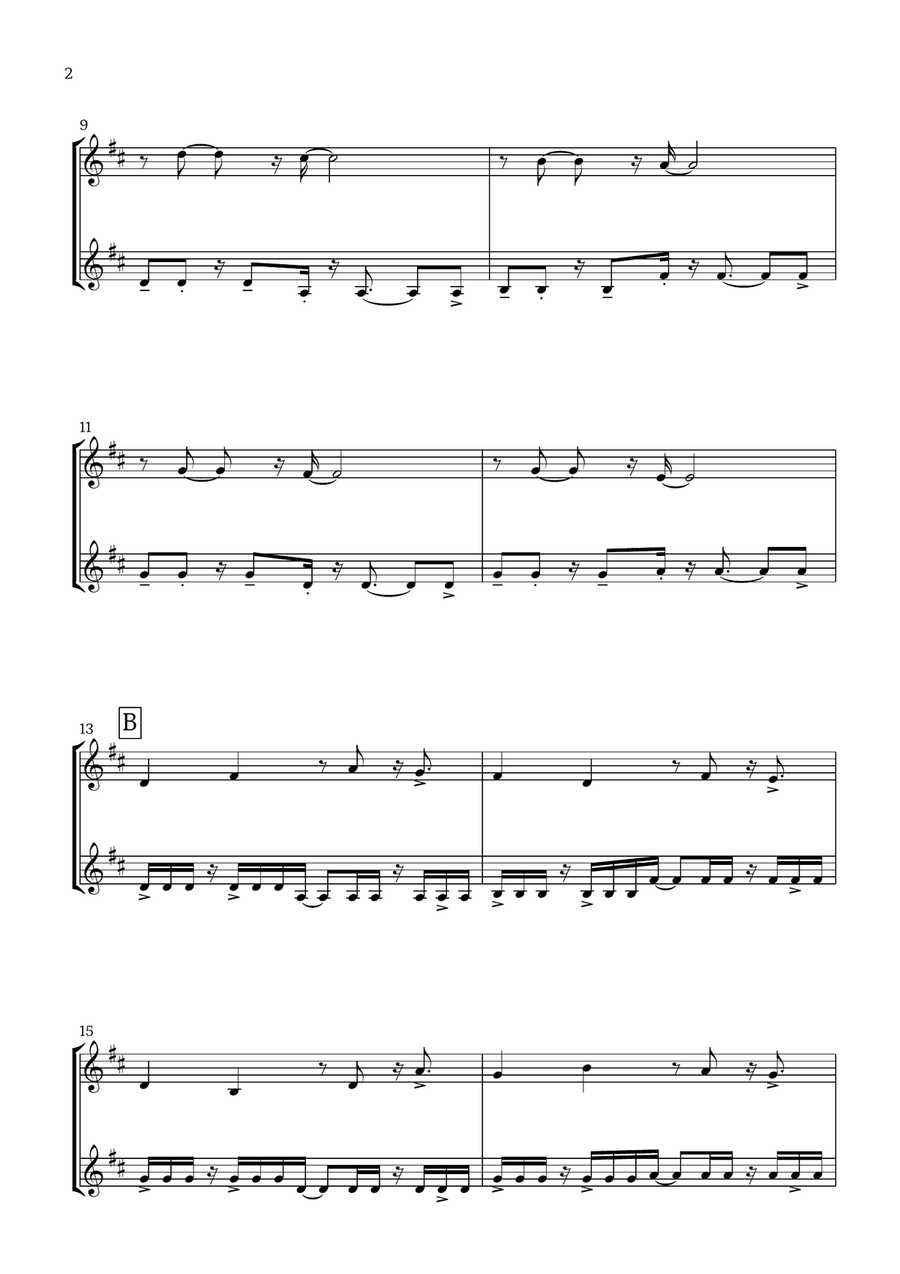 Canon in D (Pop Style) - For Violin Duet String Duet scores gallery preview page 2