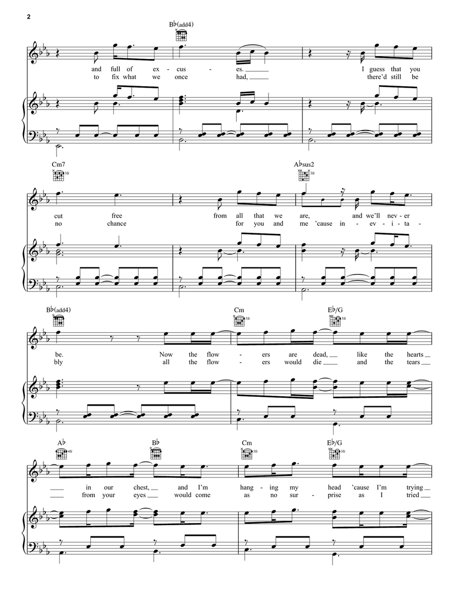 How This Ends How This Ends Piano, Vocal, Guitar scores gallery preview page 2
